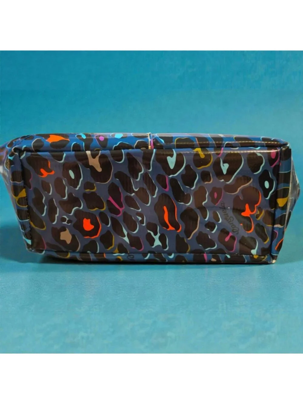 Consuela Danni Mini Bag Grab N Go Tote Blue Multicolor Leopard Print Bag READ - Picture 4 of 16